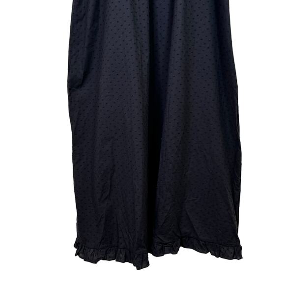 Hill House Home Size Medium Black Swiss Dot The Caroline Nap Dress Midi Smocked - Picture 4 of 8